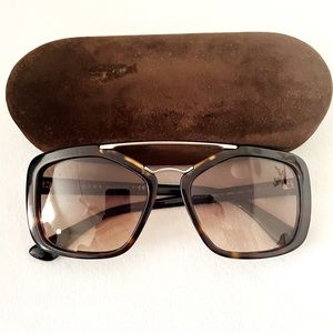 🛑SOLD🛑 Prada SPR24R Cinema Oversize Sunglasses Havana Brown